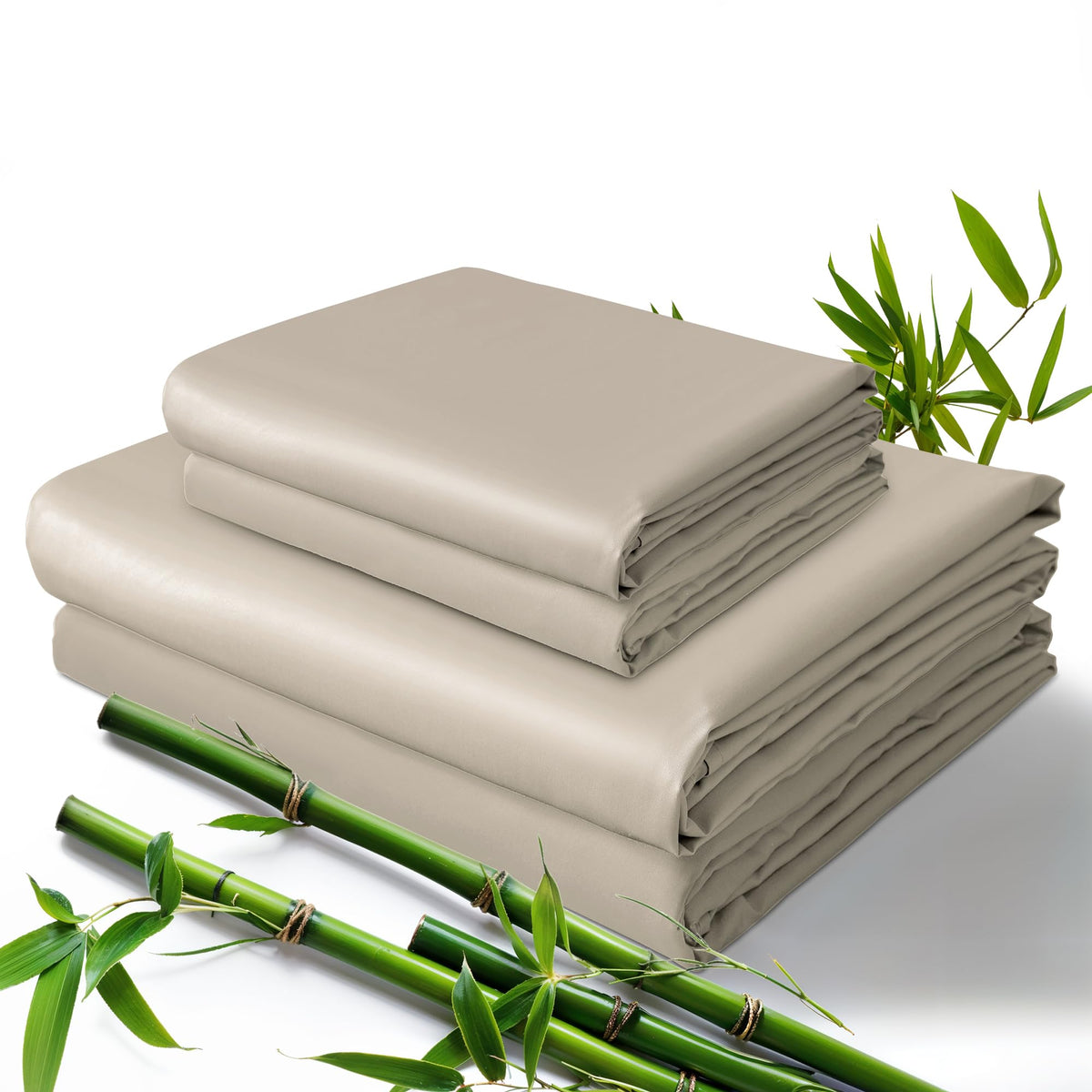 Cooling Bamboo Viscose Sheet Set, Full, Taupe