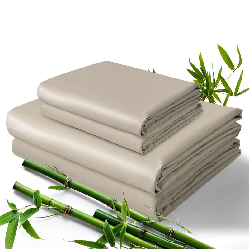 Cooling Bamboo Viscose Sheet Set, Full, Taupe